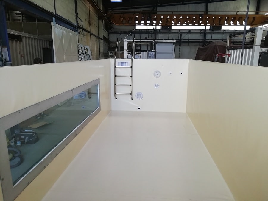 Pvc armé dans piscine container Pvc armé dans piscine container